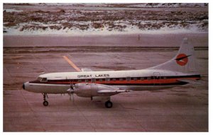 Great Lakes Airlines Ltd Convair CV 580 Airplane Postcard