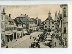 401608 GERMANY BAD KISSINGEN market Vintage RPPC