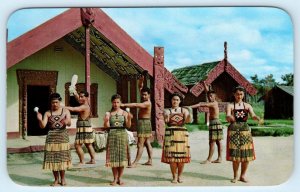 NEW ZEALAND ~ Model Pa POI DANCE ca 1970s Postcard