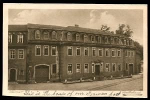 Goethehaus, Weimar, Germany. Residence of Goethe. Vintage postcard