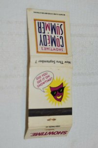 Showtime's Comedy Summer 20 Strike Matchbook Cover
