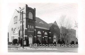 Real Photo - First Baptist Church Walnut Ridge, Arkansas, USA Unused 