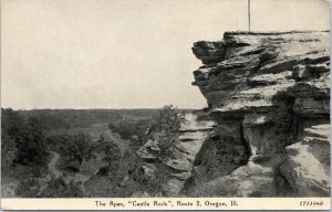 postcard The Apex, Castle Rock, Route 2, Oregon Illinois