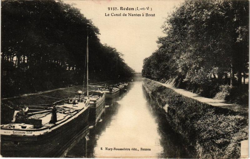 CPA REDON (I.-et-V.) - La Canal de Nantes a Brest (357081)