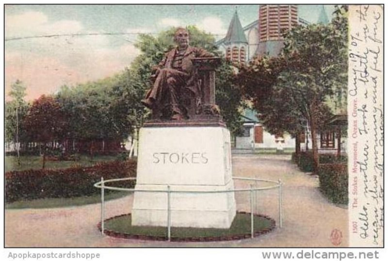 New Jersey Ocean Grove Stokes Monument 1907