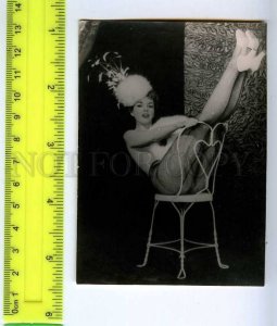 213214 RUSSIA nude girl on chair photo miniature card