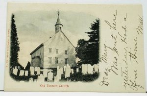 NJ Old Tennant Church 1906 to Long Branch udb Postcard I11