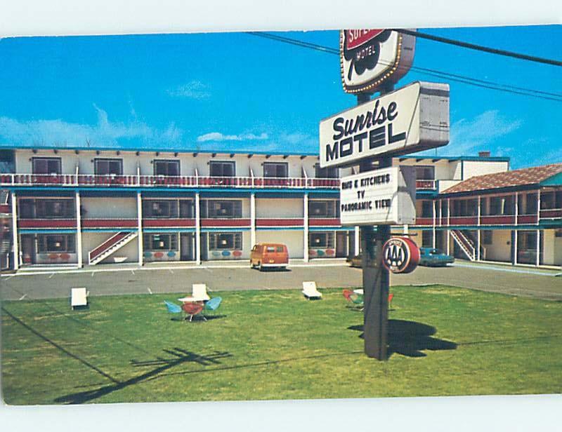 Unused Pre-1980 MOTEL SCENE York Beach Maine ME G7162