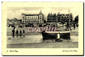 Old Postcard Berck Beach Casino Boat