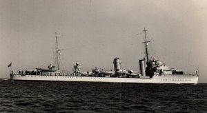 RPPC Photo British Royal Navy HMS Douglas Flotilla WWI