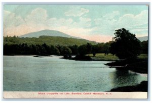 c1910 Mount Utsayantha Lake Stamford Catskill Mountains New York NY Postcard