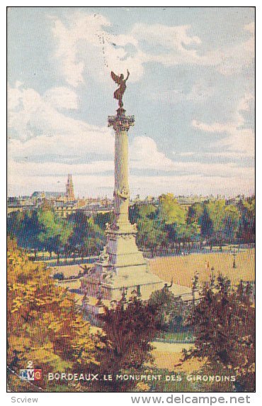 Le Monument Des Girondins, BORDEAUX (Gironde), France, 1900-1910s