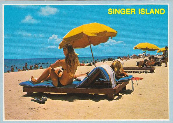 Sun Bathers At Singer Island Florida