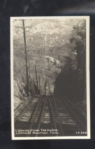 RPPC LOOKOUT MOUNTAIN TENNESSEE RAILROAD CAR INCLINE VINTAGE REAL PHOTO POSTCARD