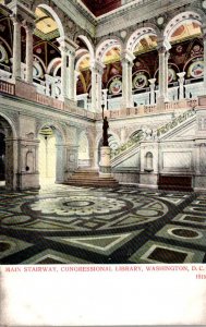 Washington D C Congressional Library Main Stairway