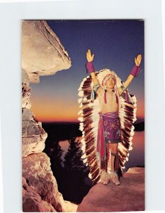 Postcard The Sunrise Call, Stand Rock American Indian Ceremonial, Wisconsin