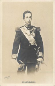 Royalty prince Alphonse XIII of Spain officer uniform medals