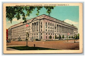 Vintage 1941 Postcard Federal Bureau of Investigation FBI Building Washington DC