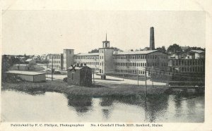 Postcard Maine Sanford Goodall Plush Mill Philpot #4 Swallows 23-4136