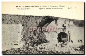 Old Postcard War Fort Douaumont After The Terribles Army Shelling