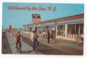 NJ Wildwood Boardwalk Bicycling Convention Hall Vintage 1972 Freeman Postcard