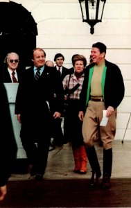 President Ronald Reagan Wearing Roughriding Attire At White House