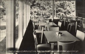 Quechee Gorge VT Dewey Corp Restaurant c1940 Real Photo Postcard