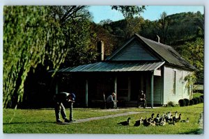 1960 Lynchburg Tennessee Postcard Jack Daniel's Old Office Mr. Jack Lem Motlow