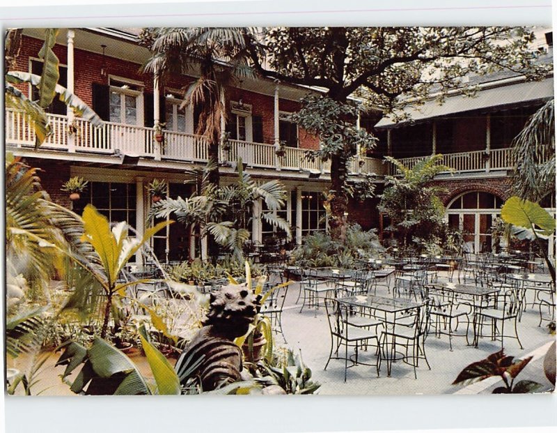 Postcard Patio Of Brennan's French Restaurant, New Orleans, Louisiana