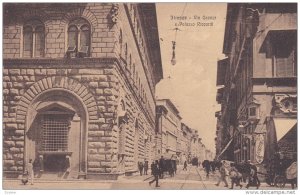 FIRENZE, Toscana, Italy, 1900-1910's; Via Cabou8r E Palazzo Riccardi