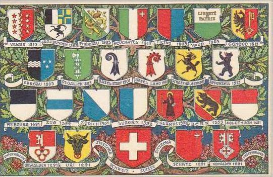 Switzerland Coat Of Arms Cities