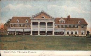 Wilmington Delaware DE Country Club c1910 Vintage Postcard