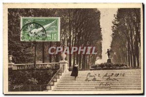 Old Postcard Paris Strolling Gardens of Luxemburg