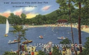 Recreation At Fairy Stone State Park - Clifton Forge, Virginia