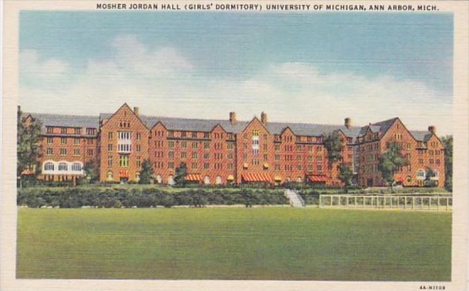 Michigan Ann Arbor Mosher Jordan Hall Girls' Dormitory University Of Michigan...