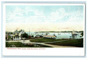 c1905 Crocker Park Snow House And Harbor Marblehead Massachusetts MA Postcard 
