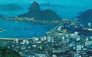 Brazil Rio de Janeiro Sugarloaf Mountain Chrome Vintage Postcard 07.99
