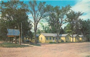 Spearfish South Dakota Shady Pines Cabins 1950s Western Postcard 21-6564