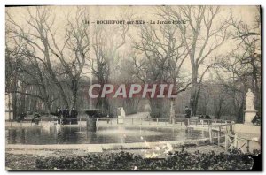 Old Postcard Rochefort sur Mer The Public Garden