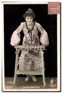 Postcard Old Woman Theater Rosita Montesinos