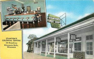 Postcard 1940s Wisconsin Dells Wisconsin Stanton Colonial Centre Kropp 22-12144