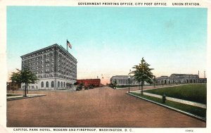 Vintage Postcard Government Printing Post Office Union Station Washington D.C.