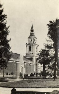 chile, SANTIAGO, Iglesia San Francisco (1950s) RPPC Postcard