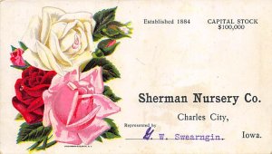 Approx. Size: 3 x 5.25 Sherman nurse Rico  Late 1800's Tradecard Non  