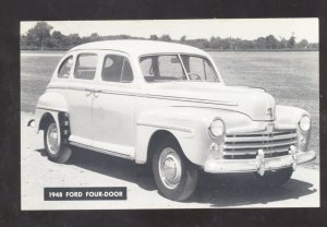 1948 FORD SEDAN CHEROKEE STORM LAKE IOWA CAR DEALER ADVERTISING POSTCARD