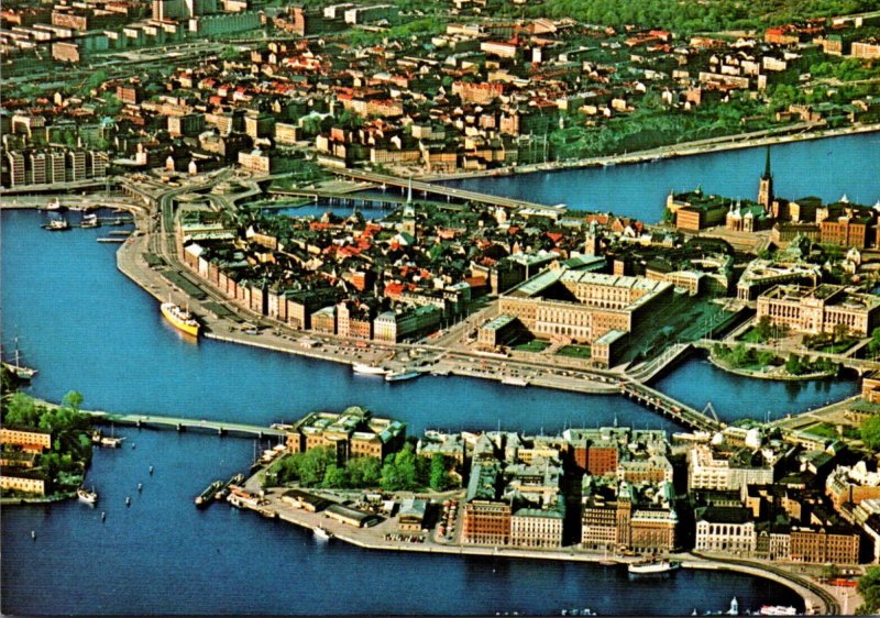 Sweden Stockholm Aerial View