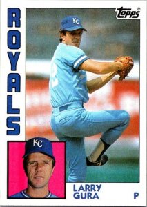 1984 Topps Baseball Card Larry Gura Kansas City Royals sk3565