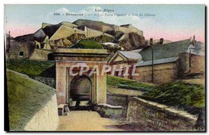 Old Postcard Briancon Pinerolo Gate and fort castle