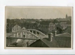 289529 LATVIA REZEKNE new bridge Vintage photo 1929 year RPPC