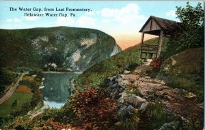 The Water Gap from Last Promontory Delaware Water Gap Pennsylvania Postcard